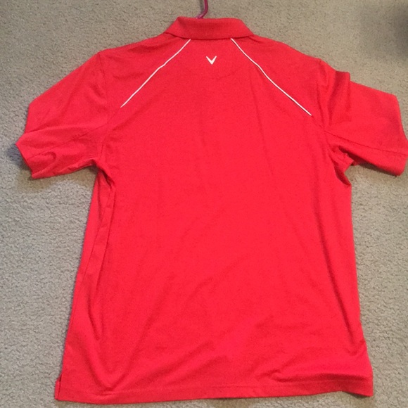 Red short sleeve Golf Shirt - Picture 3 of 7